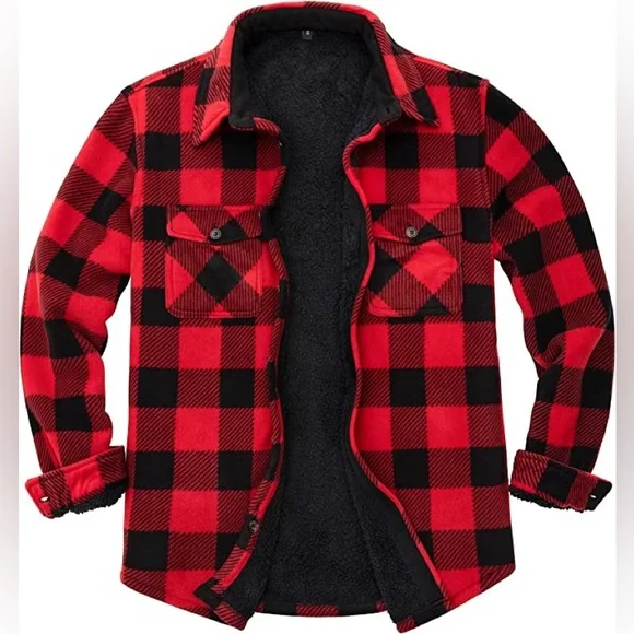 New Mens Sherpa Fleece Lined Winter Jacket Multiple Sizes - Picture 1 of 1